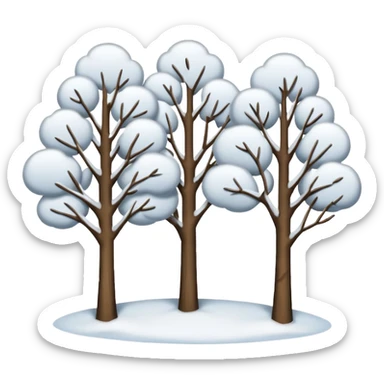 10 Snowy trees sticker