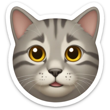 Un gato encima de un perro sticker