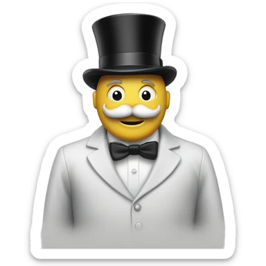 Monopoly man Norway sticker