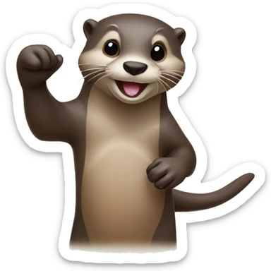 Otter Hang loose sticker