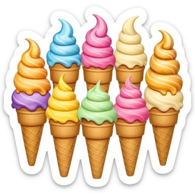 Icecreams sticker