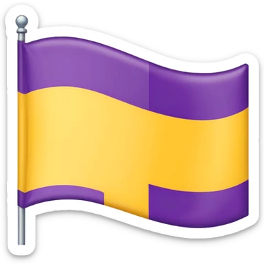 The intersex flag  sticker
