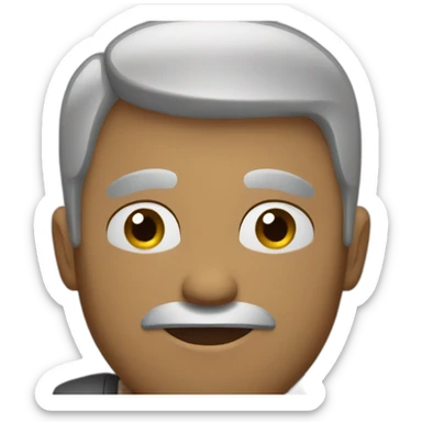 Man who puts his handle on his head sticker