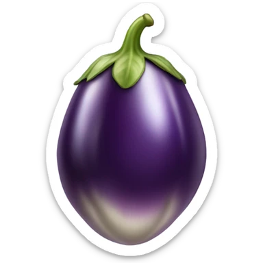 Eggplant dripping withe liquid  sticker