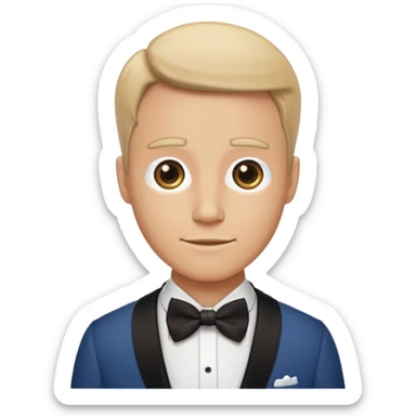 Gentleman bow tie emoji sticker