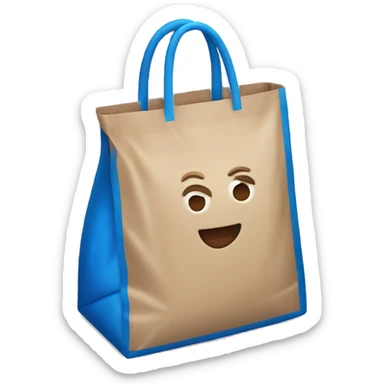 Blue Aldi bag sticker