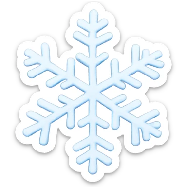 snow flake sticker