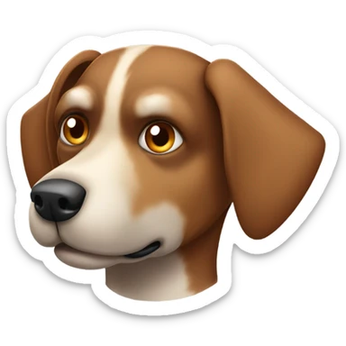 brown mongrel sticker