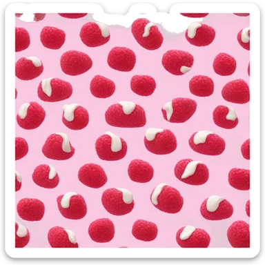 Raspberry meringue roulade sticker