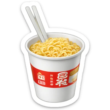 Cup noodles sticker