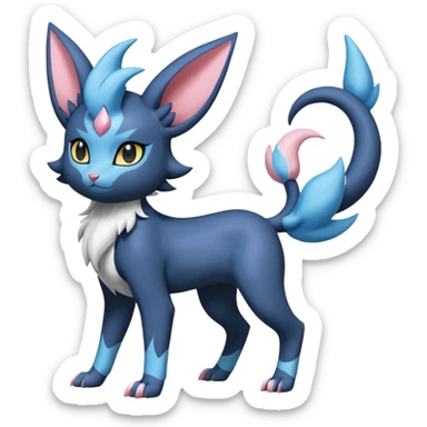 Luxray-Absol-Sylveon-Dewott-fusion sticker