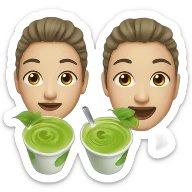 matcha latte blogger sticker