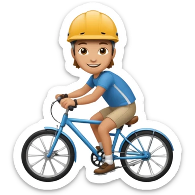 bike rider sticker