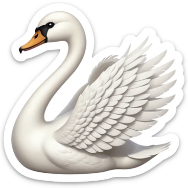 Swan sticker