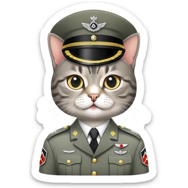 Hitler - cat sticker