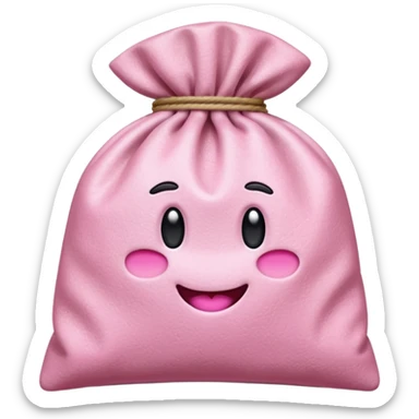 Emoji de una bolsa de tussi sticker