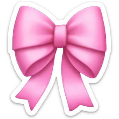 pink bow sticker
