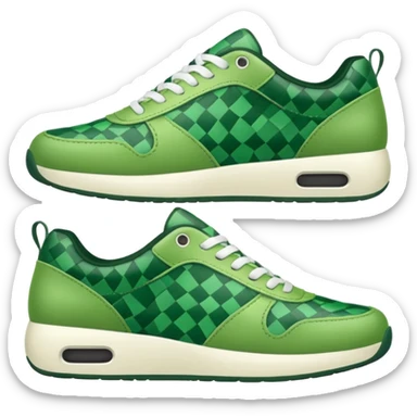 green patterned shoes  sticker