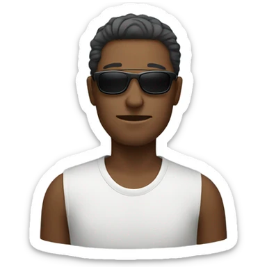 Dude wearing sunglasses  sticker