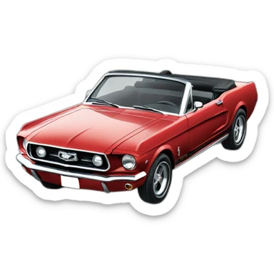 mustang cabriolet sticker