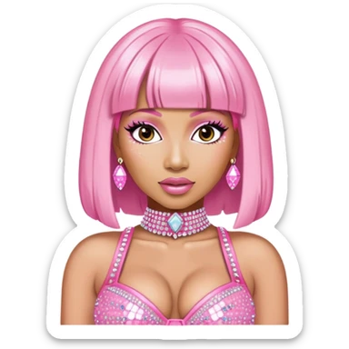 Nicki Minaj during superbass sticker