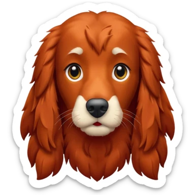 Red setter sticker