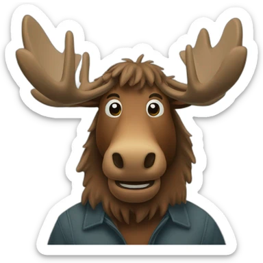 Moose sticker