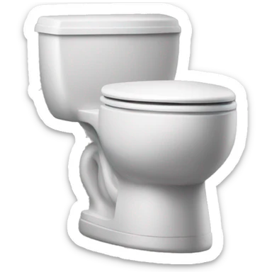 man’s head only sticking out of toilet not nsfw sticker