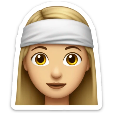 girl wearing hairnet sticker