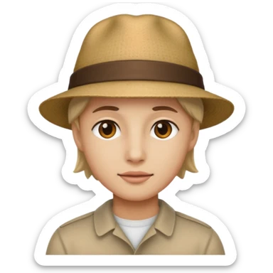 un cocker avec un chapeau sticker