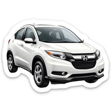 white honda hr-v sticker