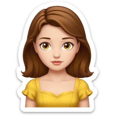 Belle from Beauty and the Beast Movie sticker
