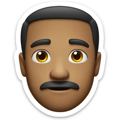 raising eyebrow nervously sticker