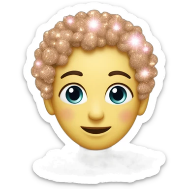 coeur avec des paillettes sticker