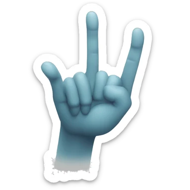 Outstretched fingers touching like in ET  sticker