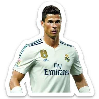 cristiano ronaldo haciendo una chilena sticker