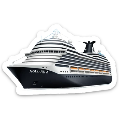 holland america cruise ship in rotterdam sticker