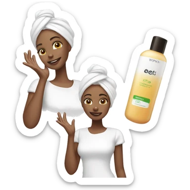 Crea productos de skincare  sticker