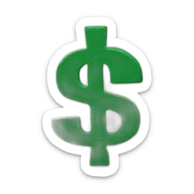 dollar sticker