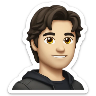 damon salvatore amoureux sticker
