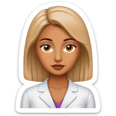 therapist, woman, tan sticker