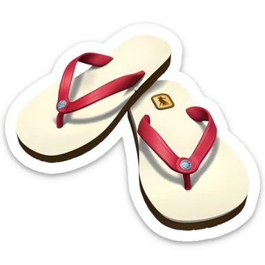 Abercrombie & Fitch Y2K flip flops sticker