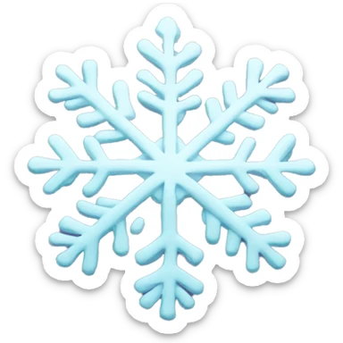 pastel snowflake  sticker