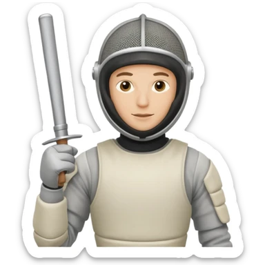 fencing sportsman sticker