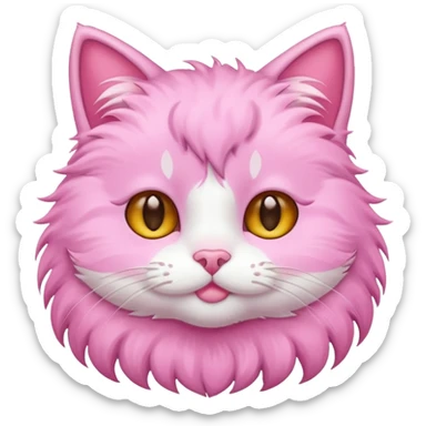 Cute Cat pink sticker