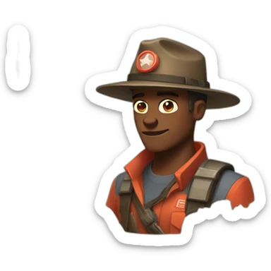 game team fortress 2 scout sticker