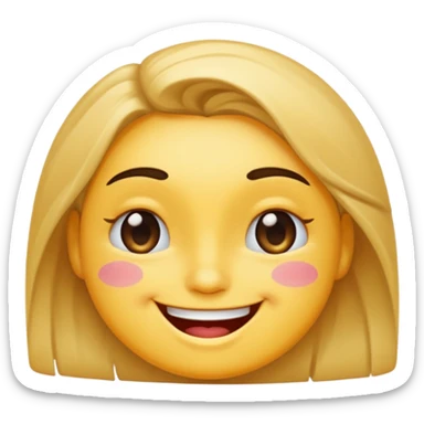 Winking face sticker