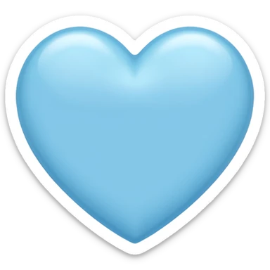 Corazon azul claro sticker