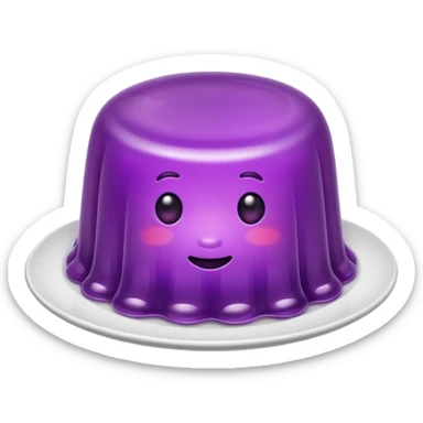purple jelly on a plate sticker