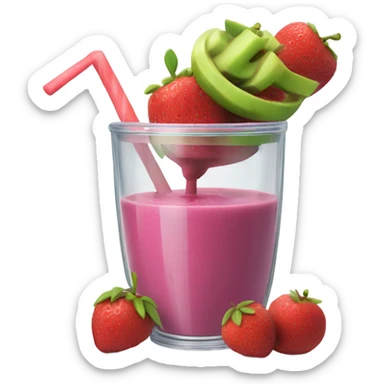 Blender whips up fruit smoothies sticker